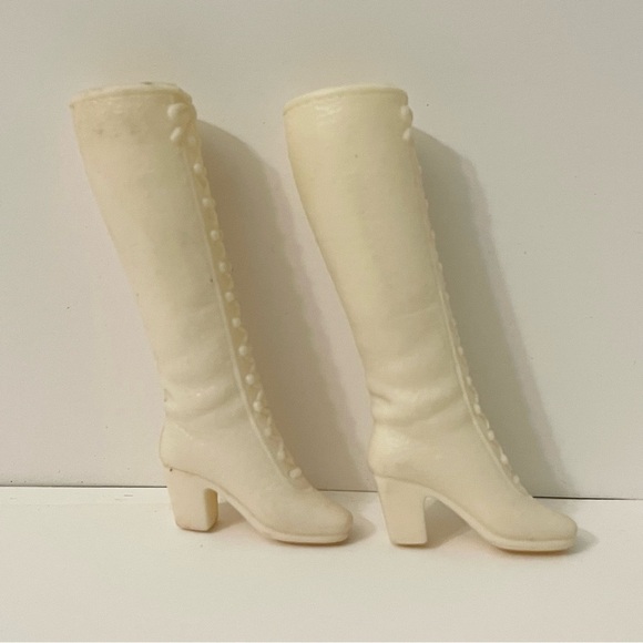Vintage 1970 Barbie Francie Soft Lace Up Boots Mattel Korea - Picture 3 of 16